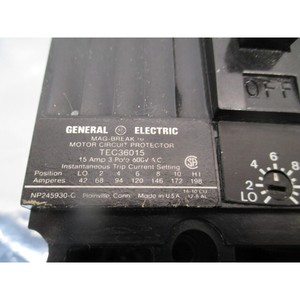 Interruptor de Circuito General Electric TEC36015 de 3 Polos - Equipo y Piezas de Semiconductores de Confianza de Marca Global - Product Image 1
