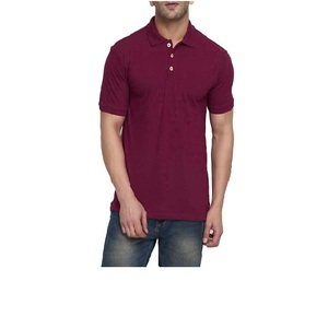 T-shirt pour homme 100% coton respirant et tendance avec impression et broderie personnalisées, col montant, coupe classique - Product Image 1