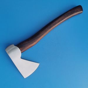 Hache Viking de qualité supérieure, personnalisable, de qualité industrielle, nouveau design, hache en acier inoxydable pour l'extérieur avec manche en bois, en vente - Product Image 4