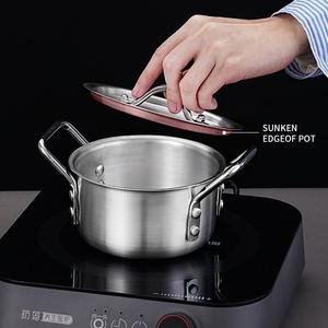 Juego de 7 Ollas de Cocina de Aluminio Ecológicas con Tapas de Aluminio de 14-26 cm, Diseño Minimalista Duradero para Estufas de Gas e Inducción - Product Image 6