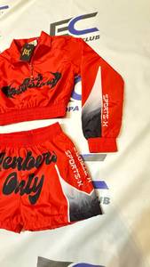 High Quality Men's Women Windbreaker Shorts <b>Set</b> Nylon Made Sublimation Design Streetwear Windbreaker Shorts <b>Set</b> - Product Image 6