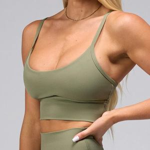 Soutien-gorge de sport respirant et léger sans coutures pour femme, grande taille, maintien élevé, avec logo personnalisé, design délavé à l'avant, antibactérien - Product Image 1