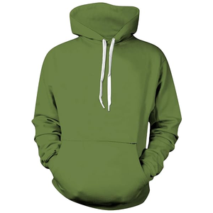 Sweat-shirt à capuche en molleton uni pour homme, coupe classique, tissé respirant, décontracté, manches longues, noir, service OEM - Product Image 3