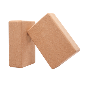 Blocs de yoga en liège naturel recyclé, écologiques, haute densité, semi-circulaires, avec logo personnalisé, en matériau de liège pour l'équilibre - Product Image 1