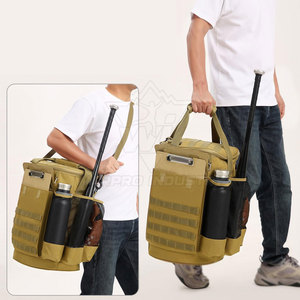 Bolsa de béisbol de gran capacidad para viaje con compartimentos separados para zapatos y pelota, correas de hombro ajustables - Product Image 3