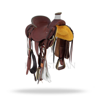 Selle de ranch western, équipement d'équitation