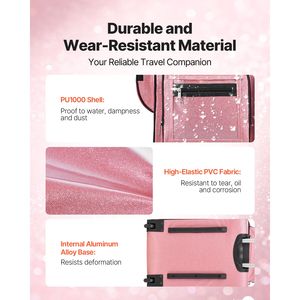 Bolsa de Baile con Ruedas de 23 Pulgadas, Puerto USB, Perchero Ajustable en Altura y Protección de Privacidad, Bolsa de Baile Resistente para Gimnasio - Product Image 6