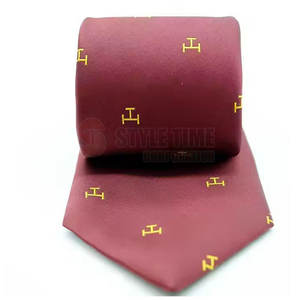 Corbata Masónica Elegante para Ceremonias con Acabado Fino y Apariencia Profesional para Reuniones Formales - Product Image 3