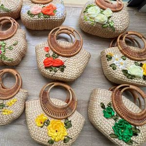 BEST SELLING 2026 Water Hyacinth Woven Bag Eco Friendly Beach Shop Carry Tote Lightweight Plant Fiber Grocery Storage Durable - Product Image 4