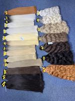 Premium 60cm # Extensions de cheveux humains vierges vietnamiens, 60 couleurs, 100g, couleur blond chaud teint, qualité super double, lisses, en vrac