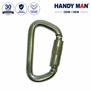 Mosquetón de Acero Inoxidable con Certificación EN362, Cierre Rápido, Resistencia a la Rotura de 40 kN, Dimensiones de 114 mm x 63,7 mm, Apertura de 22 mm - Product Image 1