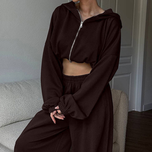 High Quality Summer Autumn Sportswear Tracksuits Pullover Baggy Oversized Jogging Tracksuits <b>Blank</b> Hoodie Jogger Sweatpants Sets - Product Image 6