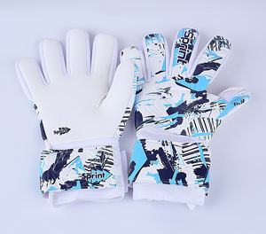 Gants de gardien de but professionnels très demandés, en latex protecteur et nylon tricoté, pour le football. - Product Image 1