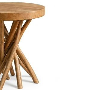 โต๊ะกาแฟ ARTERRA รุ่น Luxury Teak Branch หน้าไม้ ทำมือ เป็นมิตรกับสิ่งแวดล้อม ทนทาน อเนกประสงค์ สไตล์เรียบง่าย เหมาะสำหรับห้องนั่งเล่น - Product Image 5