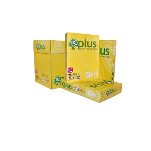 Suministro de fábrica IK 100% Pulpa de madera natural Papel de copia A4 amarillo de calidad superior para impresión de oficina y necesidades a granel - Product Image 1