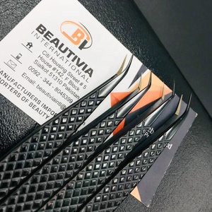 เคล็ดลับไฟเบอร์พลาสม่าสีดําสแตนเลสที่ยั่งยืนมือทดสอบน้ําหนักเบาเพชรจับแหนบต่อขนตา - Product Image 1