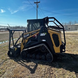 Chargeuse compacte ASV robuste avec broyeur, moteur diesel puissant, équipement de machinerie de construction - Product Image 5