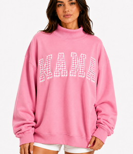 Premium <b>Women's</b> Oversized Pullover Mockneck Sweatshirt Soft Warm 100% Cotton Material Solid <b>Pattern</b> Customized Logo Front Winter - Product Image 4