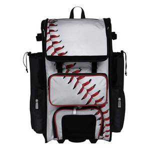 Sacs de sport en toile personnalisables, robustes, pour baseball et softball, avec bandoulière - Product Image 2