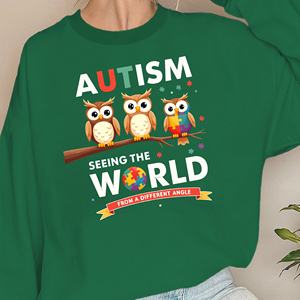 Autismo autista colorido rompecabezas pieza diseño mujeres sudaderas - Product Image 4