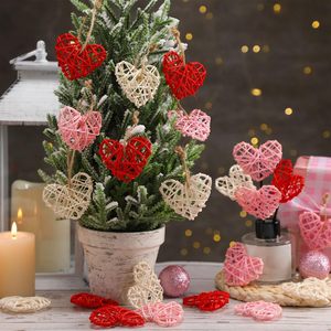 Juego de regalo de corazones de ratán de alta calidad, forma natural, para San Valentín, para damas, precio de fábrica - Product Image 6