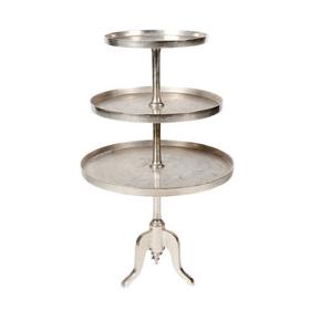 Support à gâteau à deux étages en acier inoxydable, support de service pour dessert, décoration de table de style royal - Product Image 6