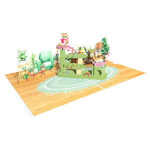 การ์ดอวยพรแมว 3 มิติ ทำมือ น่ารัก ของขวัญวันเกิด พร้อมซองจดหมาย ขายส่ง - Product Image 4