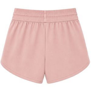 Shorts de sport pour femmes rose poudré, taille élastique avec cordon de serrage, pour la course, la gym, l'entraînement, les tenues décontractées et actives, fournisseur OEM personnalisé - Product Image 2