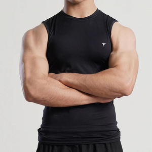 เสื้อกล้ามออกกำลังกายผู้ชายคุณภาพสูงแบบยืดหยุ่น กระชับรูปร่าง คอโอ น้ำหนัก 220 กรัม ไร้ตะเข็บ ช่วยกระชับสัดส่วน - Product Image 2