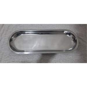 Bandeja de Servir Ovalada de Acero Inoxidable de Lujo - Plato de Metal con Forma de Barco Pulido a Espejo para Decoración de Hoteles, Restaurantes y Fiestas en Casa - Product Image 4