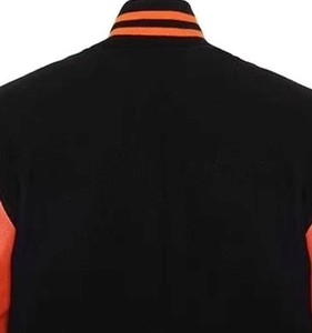 Premium College Varsity <b>Leather</b> <b>Jacket</b> Men Embroidered Wool Body OEM ODM Sample Service Available - Product Image 2