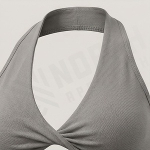 Conjunto Deportivo Seamless Personalizado al por Mayor para Mujer: Sujetador Deportivo Racerback y Leggings de Compresión, Colores Personalizables, Atuendo de Fitness Activo - Product Image 4