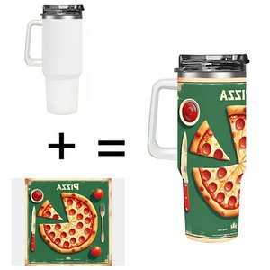 Gobelet isotherme en acier inoxydable personnalisé avec logo, 40 oz, pour usage professionnel - Product Image 1