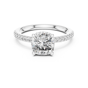 Bague de mariage élégante en diamant de laboratoire de haute qualité, taille ronde et coussin, bijoux de mariée, fournisseur OEM en gros - Product Image 4