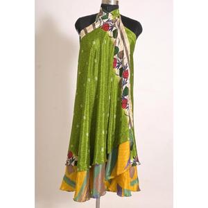 Jupe longue en soie florale vintage pour femmes, confectionnée sur mesure, faite à la main - Product Image 3