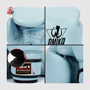 Guantes de Boxeo Profesionales Ligeros de Alta Calidad OEM/ODM Personalizados, Transpirables, con Correa de Muñeca Ajustable, Dedos Completos, OMIKA - Product Image 3
