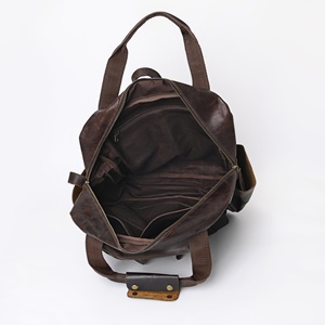 Leather <b>Backpack</b> for Men and Women Travel <b>School</b> Office Casual Outdoor Daily Use Large Capacity <b>Waterproof</b> Laptop bag - Product Image 6