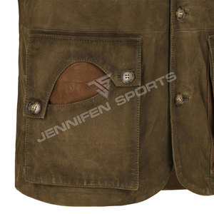Chaleco de Viaje Multibolsillos para Hombre, Resistente al Viento, de Alta Calidad, para Caza, Pesca y Escalada, en Cuero Vacuno Genuino - Product Image 4