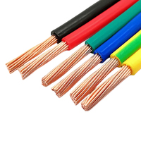 Cable Eléctrico de Cobre Sólido Libre de Oxígeno H07V-U de 450/750V, Aislamiento de PVC, 4/6mm2, IEC 60227-5, para Instalaciones Domésticas