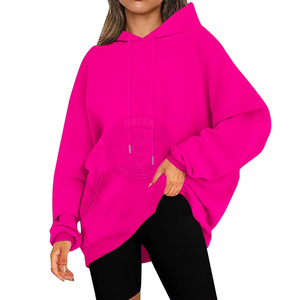 Sudadera con Capucha Extra Grande Informal para Mujer, Sudadera de Forro Polar Premium para un Estilo de Vida Urbano y Moda Urbana Moderna - Product Image 1