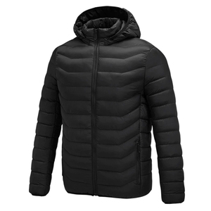 Chaqueta de Invierno Ajustada para Hombre, con Relleno, Logotipo Personalizado en el Frente, Diseño Moderno de Chaqueta Acolchada - Product Image 4