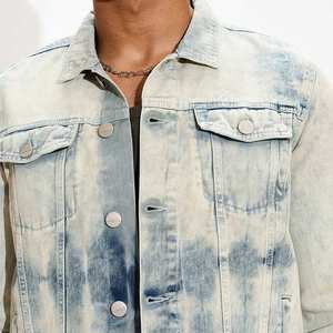 Chaqueta de mezclilla para hombre, estilo casual urbano, servicio OEM/ODM, peso medio, secado rápido, algodón puro original. - Product Image 5