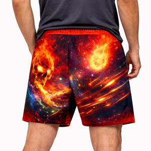 Pantalones Cortos Deportivos para Hombre, Sublimados con Gráficos, de Poliéster, con Cordón, para Entrenamiento Atlético, con Logotipo Personalizado, MOE, Suministro al por Mayor - Product Image 2