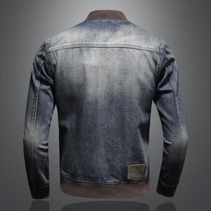 New <b>Men's</b> Casual Cotton Denim Jacket Black and Blue Trucker <b>Jean</b> Jackets for Winter Fashionable - Product Image 3