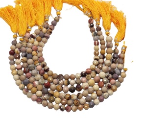 Cuentas Redondas Facetadas de Mookaite Natural de 6 mm y 7 mm, Cuentas de Piedras Preciosas Hechas a Mano para la Fabricación de Joyas, Suministro al por Mayor a Precio de Mayoreo, Piedra Mookaite - Product Image 1
