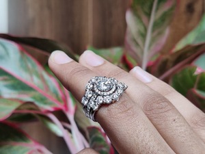 Bague de fiançailles personnalisée Moiddanite classique en diamant VVS certifié IGI, en argent sterling plaqué argent, coupe ronde, style hip-hop pour femmes - Product Image 3