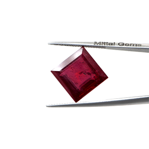 Rubis naturels de Bangkok, carrés, 16,72 carats, pierres précieuses facettées naturelles, prêtes à l'emploi pour la création de bijoux - Product Image 2