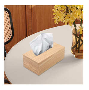 Best Selling Elegant Design Wood Tissue Box Acacia Wood Color <b>Living</b> Room kitchen bedroom and office tissues Holding Box - Product Image 3