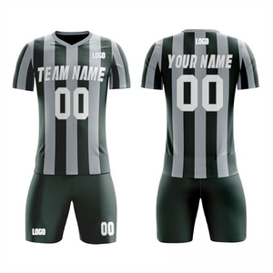 Conjunto de Uniforme de Fútbol Personalizado 2026, Nuevo Diseño Verde, Impresión de Logotipo y Nombre del Equipo, Servicio OEM, Venta Especial, 100% Poliéster, Impresión Digital - Product Image 1