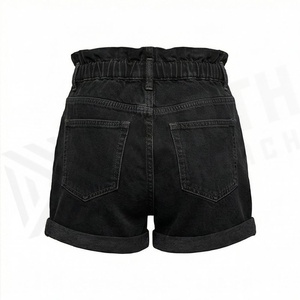 Shorts de Mezclilla de Color Personalizado, Cintura Alta, Corte Recto, para Mujer, Estilo Casual de Verano, Jeans Holgados, Ropa Urbana a la Moda - Product Image 2